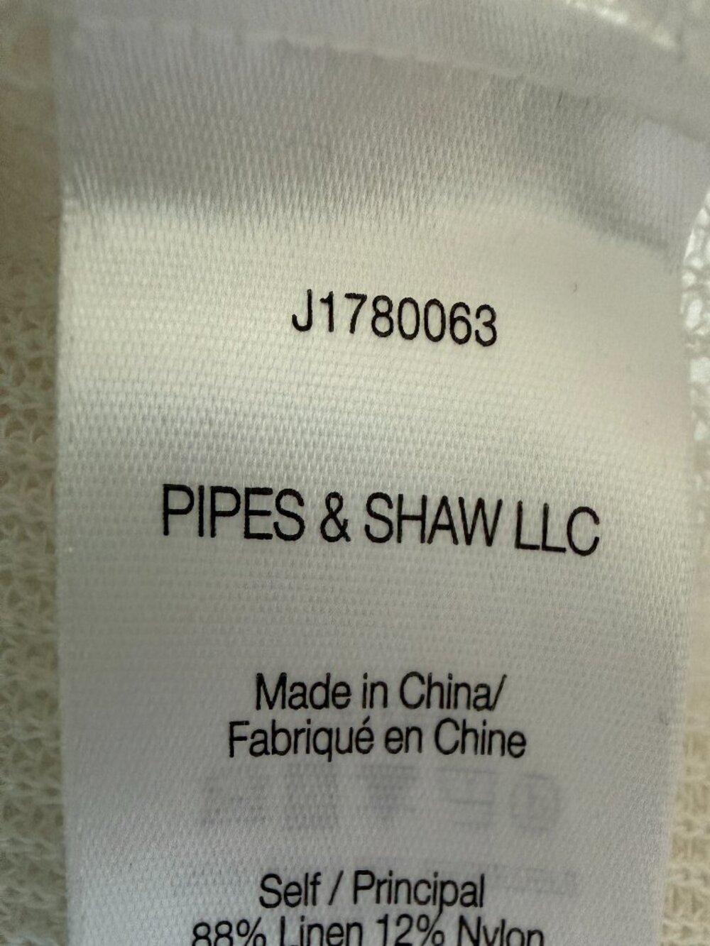 VERONICA BEARD Kellen Twist Front Sleeveless Linen Sweater Ivory Medium - Picture 12 of 12